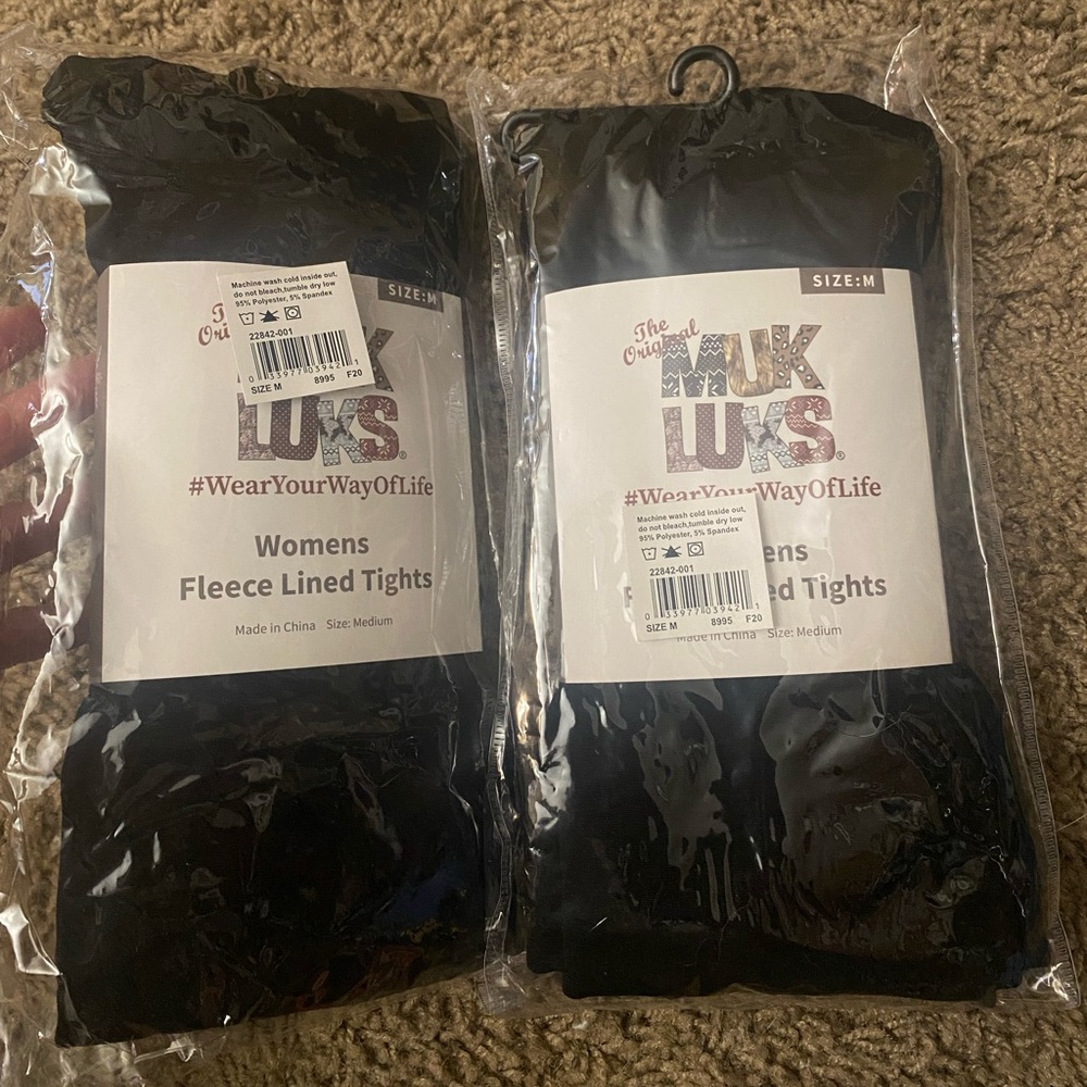 Fleece Lined Tights Size Medium